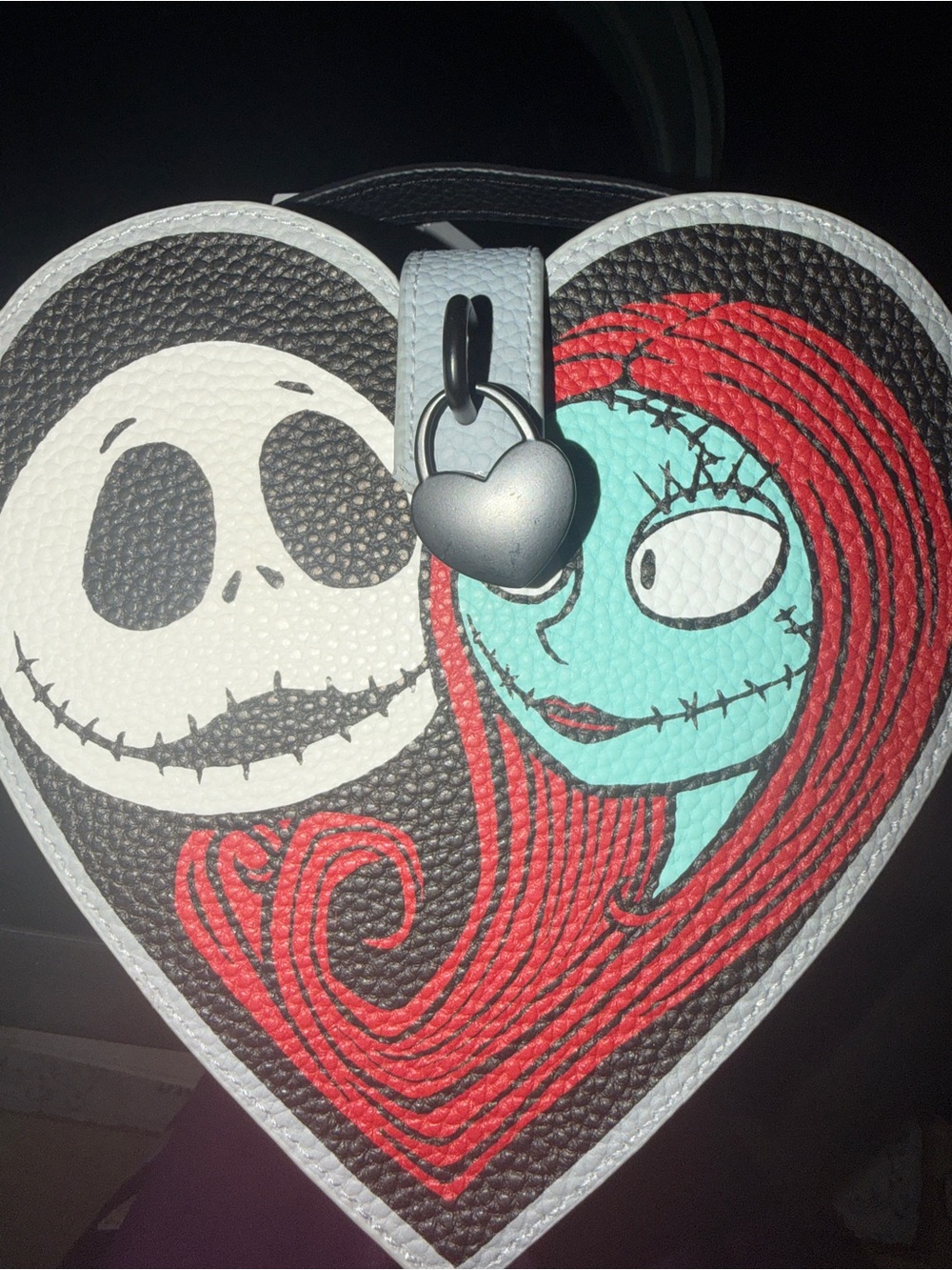Disney Heart Crossbody Bag — Red, Black, Teal